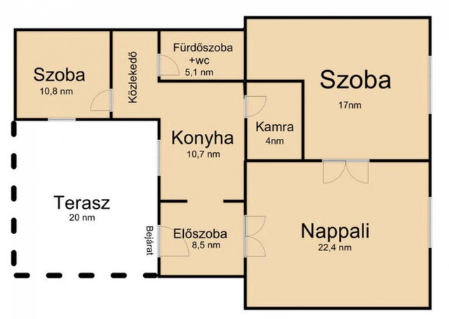 Eladó téglalakás, Budapesten, XIX. kerületben 74.9 M Ft