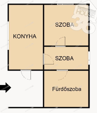 Eladó mezogazdasagi ingatlan, Nyárlőrincen 6.5 M Ft, 2 szobás