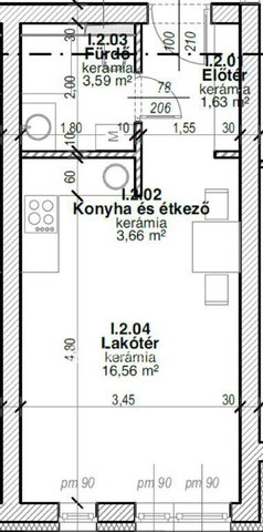 Eladó téglalakás, Nyíregyházán 30.8 M Ft, 1 szobás