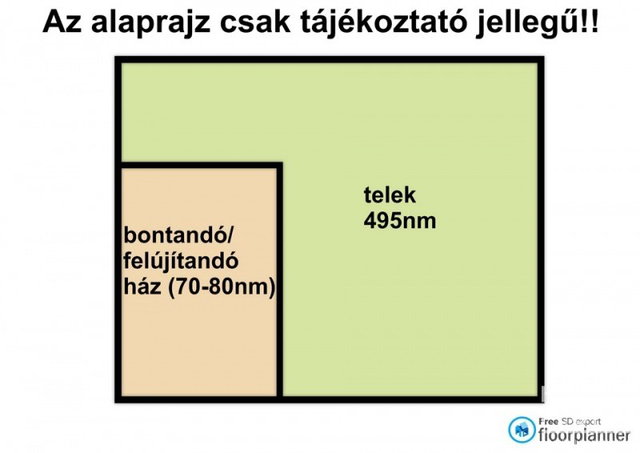 Eladó telek, Hódmezővásárhelyen 12.5 M Ft