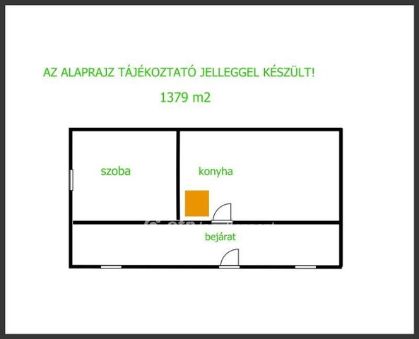 Eladó családi ház, Hajdúböszörményen 4.7 M Ft, 1 szobás