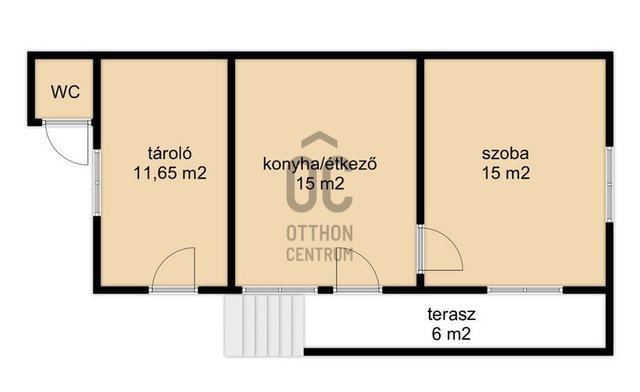 Eladó nyaraló, Galambokon 8.5 M Ft, 1 szobás