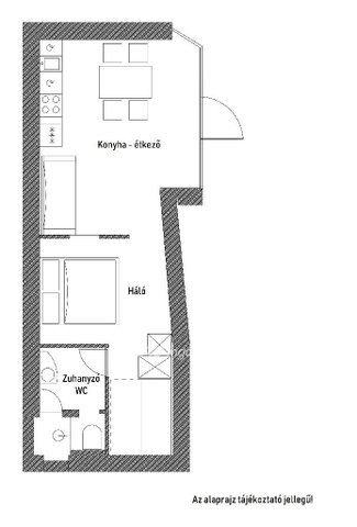 Eladó téglalakás, Siófokon 49.9 M Ft, 1 szobás