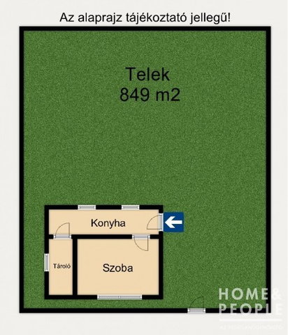 Eladó családi ház, Kisteleken 13.5 M Ft, 1 szobás