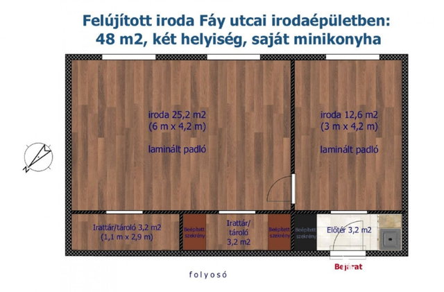 Kiadó iroda, Budapesten, XIII. kerületben 202 E Ft / hó