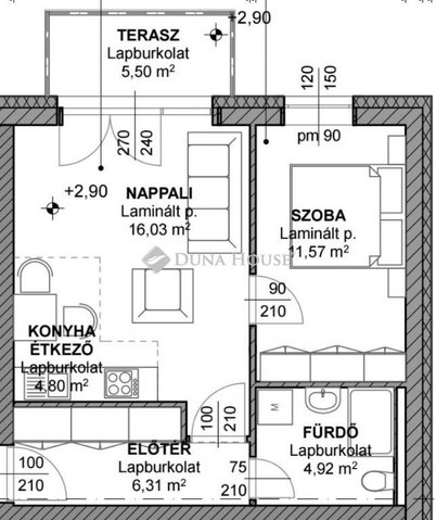 Eladó téglalakás, Pécsváradon 45 M Ft, 2 szobás