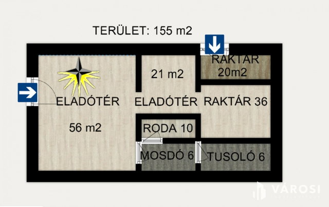 Kiadó üzlethelyiség, Szentesen 220 E Ft / hó