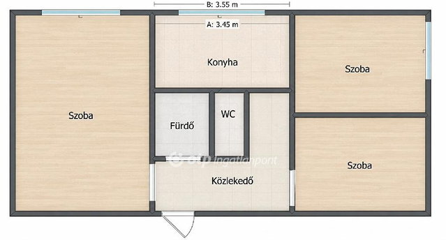 Eladó panellakás, Székesfehérvárott 55 M Ft, 1+2 szobás