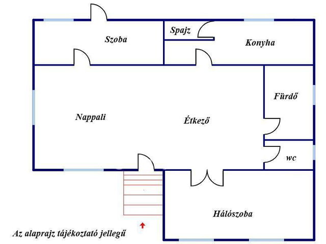 Eladó családi ház, Forrón 23 M Ft, 3 szobás