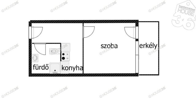 Eladó panellakás, Kecskeméten 39.9 M Ft, 1 szobás