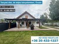Eladó mezogazdasagi ingatlan, Ócsán 93 M Ft, 4 szobás