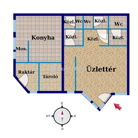 Eladó üzlethelyiség, Veszprémben, Cholnoky Jenő utcában