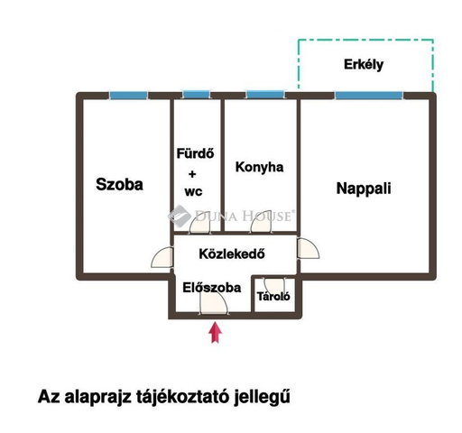 Eladó téglalakás, Tatabányán, Erdész utcában 43.8 M Ft