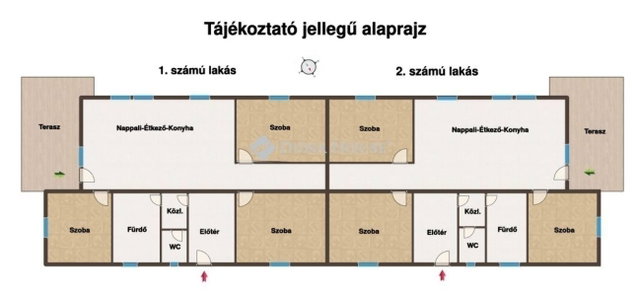 Eladó ikerház, Kakucson 85 M Ft, 4 szobás / költözzbe.hu