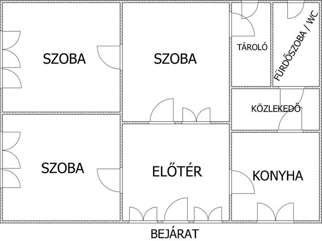 Eladó családi ház, Erdőkövesden 13.5 M Ft, 3 szobás