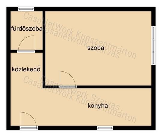 Eladó ikerház, Kunszentmártonban 7.9 M Ft, 1 szobás