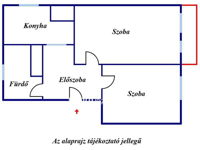 Eladó téglalakás, Gyöngyösön 40.9 M Ft, 2 szobás