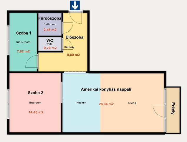 Eladó panellakás, Kiskunhalason 39.9 M Ft, 2+1 szobás