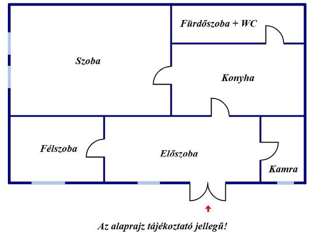 Eladó téglalakás, Mezőtúron 12.5 M Ft, 1+1 szobás