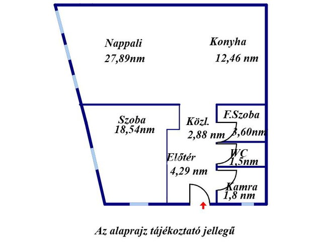 Eladó téglalakás, Kecskeméten 83.9 M Ft, 2 szobás