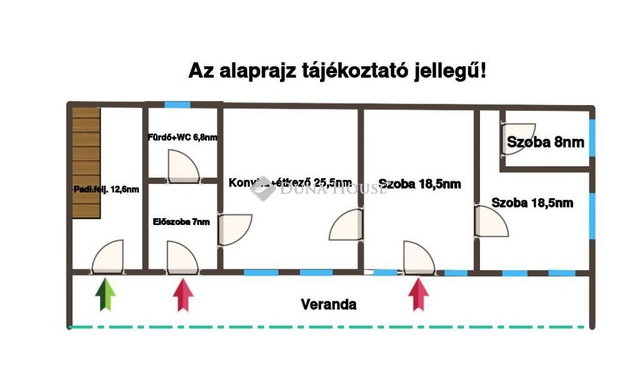 Eladó családi ház, Kurdon 21.5 M Ft, 3 szobás
