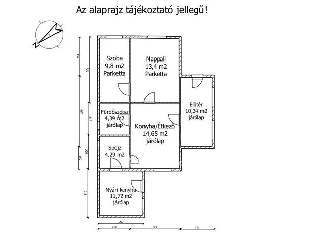 Eladó családi ház, Abdaon 50 M Ft, 2+1 szobás