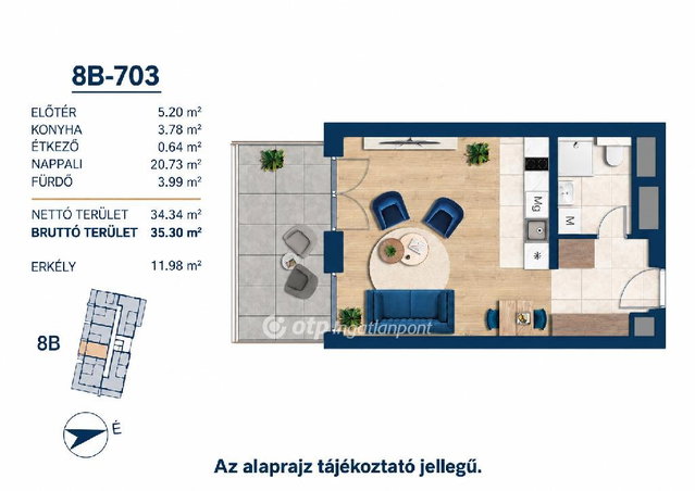 Eladó téglalakás, Budapesten, III. kerületben 89.9 M Ft