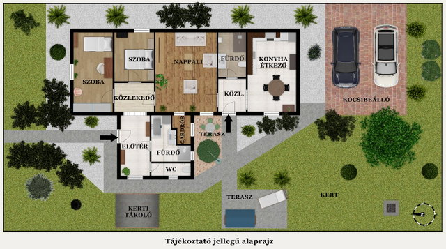 Eladó családi ház, Vecsésen 109.9 M Ft, 3+1 szobás