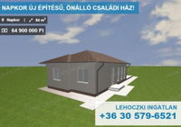Eladó családi ház, Napkoron 64.9 M Ft, 4 szobás
