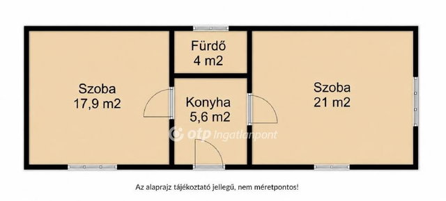 Eladó családi ház, Tégláson 19.9 M Ft, 2 szobás