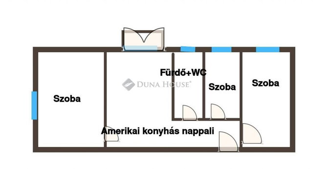 Eladó téglalakás, Komlón 41 M Ft, 3 szobás