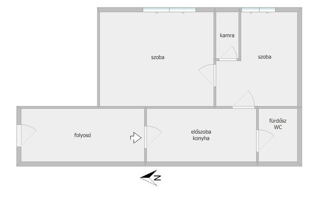 Eladó téglalakás, Cegléden 22.5 M Ft, 2 szobás
