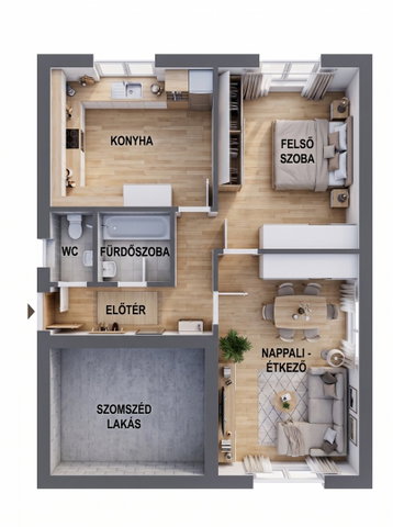 Eladó panellakás, Mosonmagyaróváron 48.5 M Ft, 2 szobás
