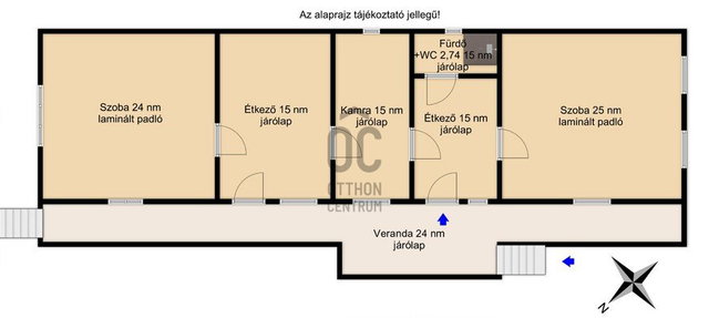 Eladó családi ház, Bodonyban 32.2 M Ft, 3 szobás
