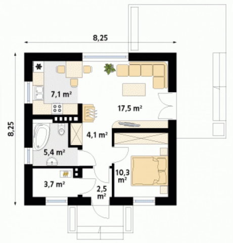 Eladó családi ház, Balatonszabadiban 62.5 M Ft, 2 szobás