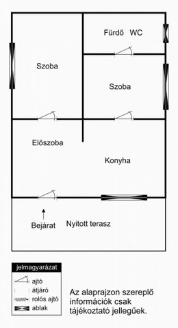 Eladó családi ház, Tápiószecsőn 22 M Ft, 2 szobás
