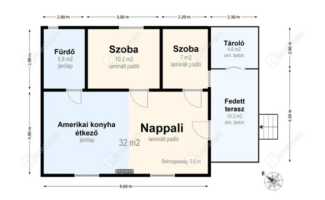 Eladó családi ház, Bőcsön 19.5 M Ft, 3 szobás