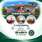 Eladó családi ház, Sárkeresztúron 28 M Ft, 3 szobás