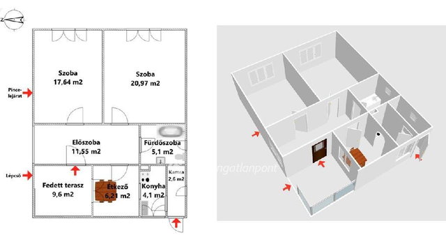 Eladó családi ház, Bekölcén 16.5 M Ft, 2 szobás