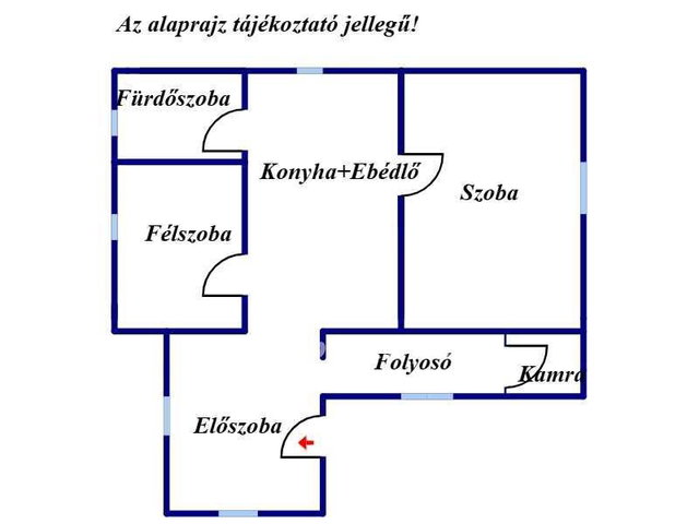 Eladó családi ház, Körösszakálon 9.5 M Ft, 1+1 szobás