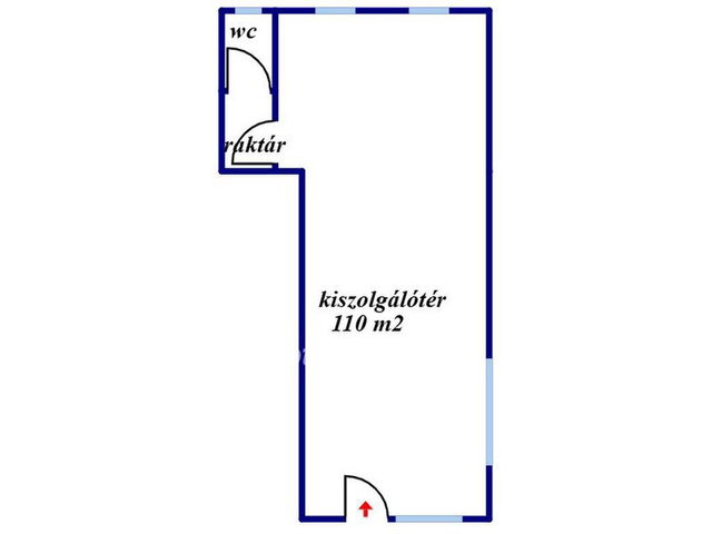 Eladó üzlethelyiség, Jászárokszálláson 58.5 M Ft, 1 szobás