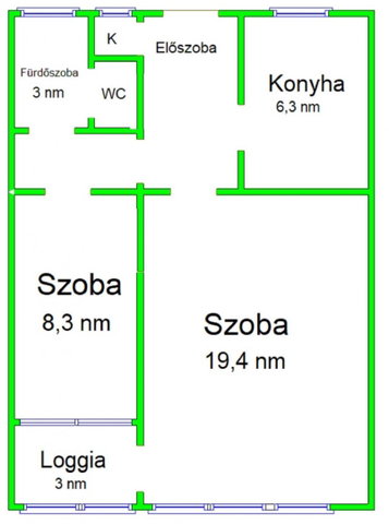 Eladó téglalakás, Budapesten, III. kerületben, Meggyfa utcában
