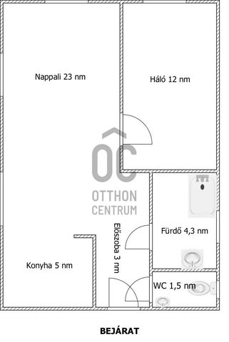 Kiadó téglalakás, albérlet, Pakson 170 E Ft / hó, 2 szobás
