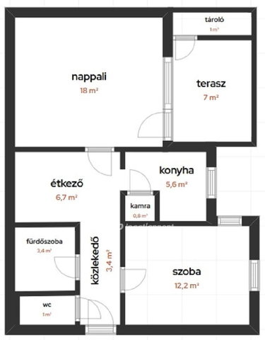 Eladó téglalakás, Keszthelyen 50.9 M Ft, 2 szobás