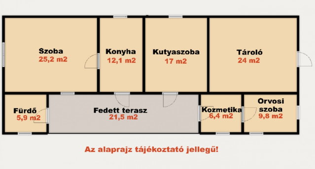 Eladó hotel, Kiskunhalason 55 M Ft, 5 szobás