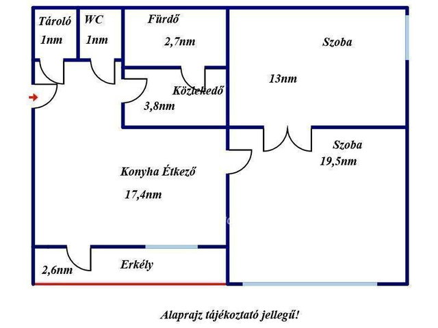 Eladó téglalakás, Kiskörén 27.9 M Ft, 2 szobás