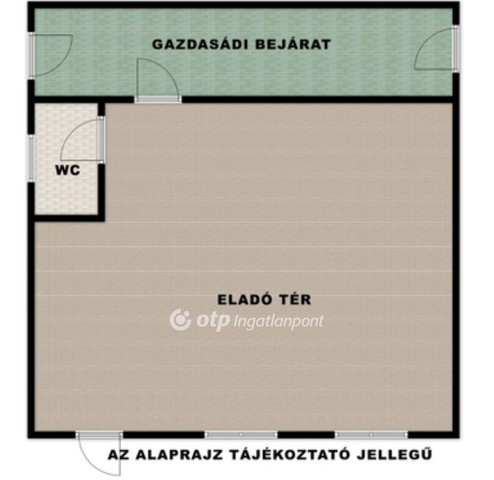Kiadó üzlethelyiség, Nyíregyházán 165 E Ft / hó