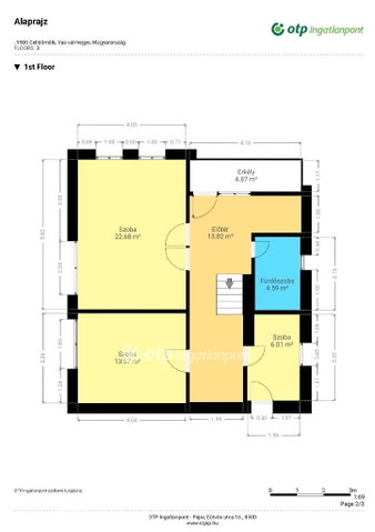 Eladó családi ház, Celldömölkön 59.99 M Ft, 3+1 szobás
