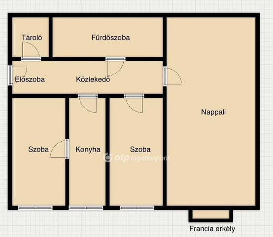 Eladó téglalakás, Miskolcon 34.99 M Ft, 2+1 szobás