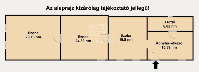 Eladó téglalakás, Hatvanban 59.99 M Ft, 3 szobás